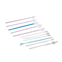 good price oem medical sterile disposable D  type Individual package vagina sampling cell broom cyto Cervical brush for single